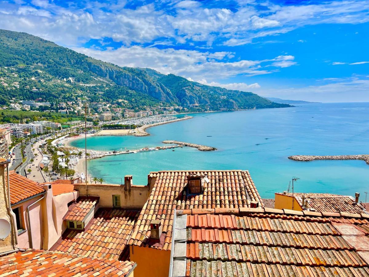 شقة Vieux Chateau, Vue Mer مينتون المظهر الخارجي الصورة